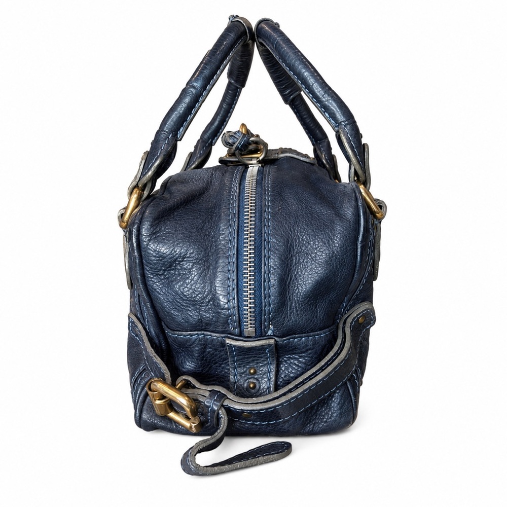 CHLOE Paddington Navy Blue Leather Tote Hand Bag CHLOE Padlock - Picture 15 of 16
